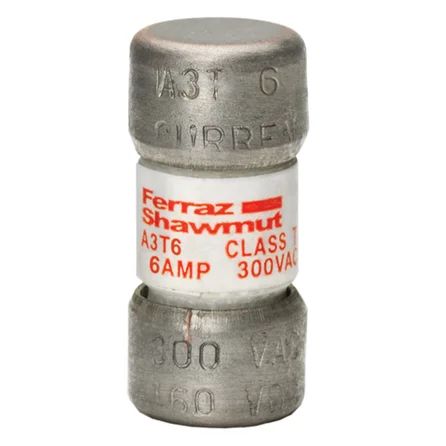 Mersen A3T6 | Fuse A3T - Class T - Fast-Acting 300VAC 160VDC 6A Ferrule Amp-Trap