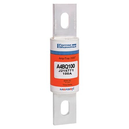 Mersen A4BQ100 | Fuse A4BQ - Class L - Time-Delay 600VAC 500VDC 100A Blade Amp-Trap 2000