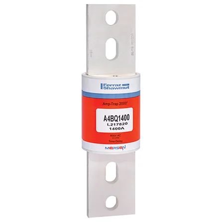 Mersen A4BQ1400 | Fuse A4BQ - Class L - Time-Delay 600VAC 500VDC 1400A Blade Amp-Trap 2000