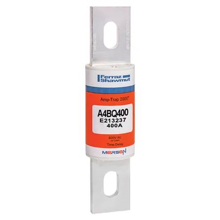 Mersen A4BQ400 | Fuse A4BQ - Class L - Time-Delay 600VAC 500VDC 400A Blade Amp-Trap 2000