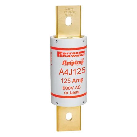 Mersen A4J125 | Fuse A4J - Class J - Fast-Acting 600VAC 300VDC 125A Blade Amp-Trap