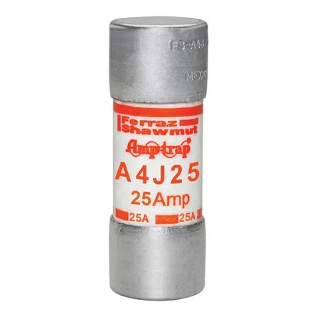 Mersen A4J25 | Fuse A4J - Class J - Fast-Acting 600VAC 300VDC 25A Ferrule Amp-Trap