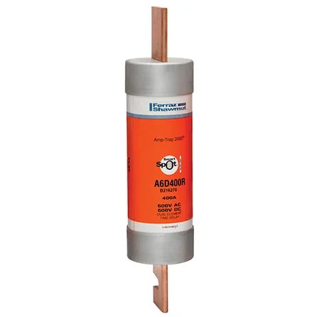 Mersen A6D400R | Fuse A6D-R - Class RK1 - Time-Delay 600VAC 600VDC 400A Blade SmartSpot Amp-Trap 2000