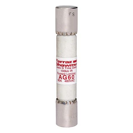 Mersen AG60 | Fuse AG - Class G 480VAC 60A Time Delay Ferrule Amp-Trap