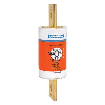 Mersen AJT110 | Fuse AJT - Class J - Time-delay 600VAC 500VDC 110A Blade SmartSpot Amp-Trap 2000