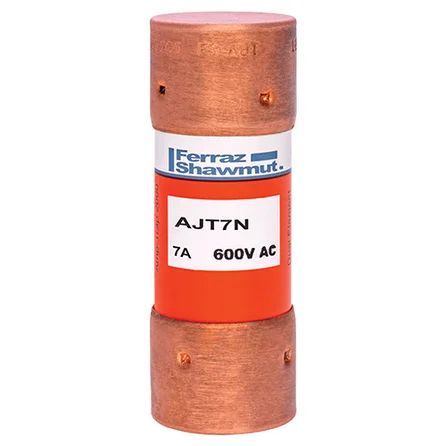 Mersen AJT7N | Fuse AJT - Class J - Time-delay 600VAC 500VDC 7A Ferrule Amp-Trap 2000