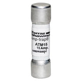 Mersen ATM15 | Fuse ATM - Midget - Fast-Acting 600VAC 600VDC 15A Ferrule Amp-Trap