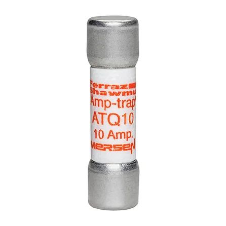 Mersen ATQ10 | Fuse ATQ - Midget - Time-Delay 500VAC 10A Ferrule Amp-Trap