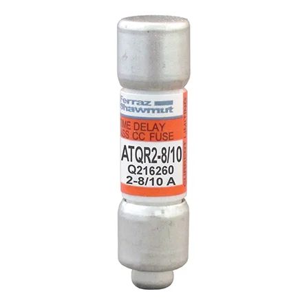 Mersen ATQR2-8/10 | Fuse ATQR - Class CC - Time-Delay 600VAC 300VDC 2.8A Ferrule Amp-Trap 2000