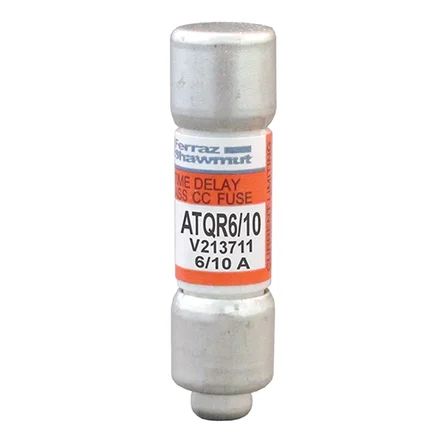 Mersen ATQR6/10 | Fuse ATQR - Class CC - Time-Delay 600VAC 300VDC 0.6A Ferrule Amp-Trap 2000