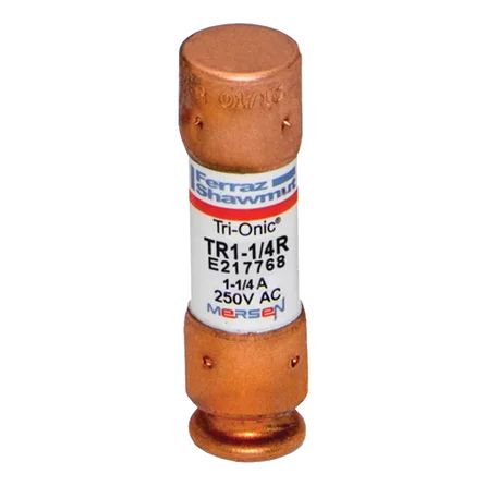 Mersen TR1-1/4R | Fuse TR-R - Class RK5 - Time-Delay 250VAC 250VDC 1.25A Ferrule Tri-Onic