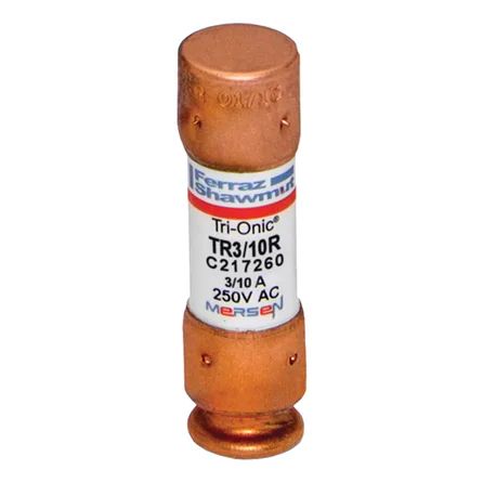 Mersen TR3/10R | Fuse TR-R - Class RK5 - Time-Delay 250VAC 250VDC 0.3A Ferrule Tri-Onic