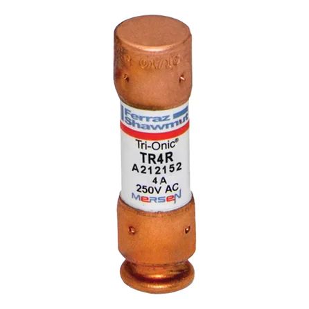Mersen TR4R | Fuse TR-R - Class RK5 - Time-Delay 250VAC 160VDC 4A Ferrule Tri-Onic