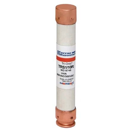 Mersen TRS1/10R | Fuse TRS-R - Class RK5 - Time-Delay 600VAC 600VDC 0.1A Ferrule Tri-Onic