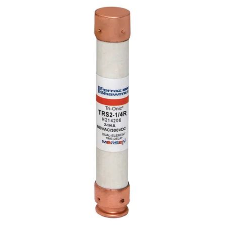Mersen TRS2-1/4R | Fuse TRS-R - Class RK5 - Time-Delay 600VAC 600VDC 2.25A Ferrule Tri-Onic
