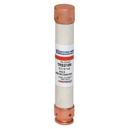 Mersen TRS2/10R | Fuse TRS-R - Class RK5 - Time-Delay 600VAC 600VDC 0.2A Ferrule Tri-Onic