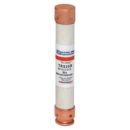 Mersen TRS25R | Fuse TRS-R - Class RK5 - Time-Delay 600VAC 300VDC 25A Ferrule Tri-Onic