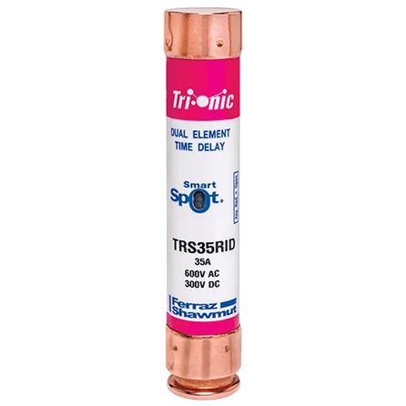 Mersen TRS35RID | Fuse TRS-R - Class RK5 - Time-Delay 600VAC 300VDC 35A Ferrule SmartSpot Tri-Onic