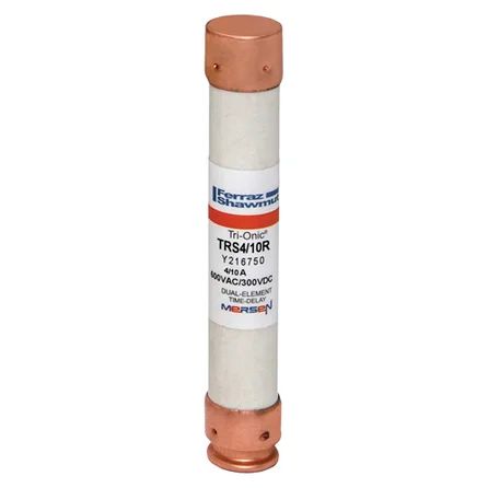 Mersen TRS4/10R | Fuse TRS-R - Class RK5 - Time-Delay 600VAC 600VDC 0.4A Ferrule Tri-Onic