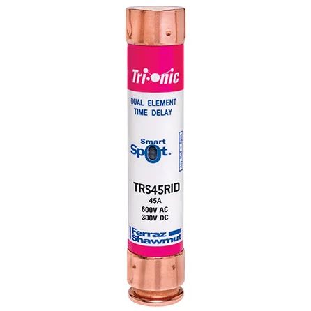 Mersen TRS45RID | Fuse TRS-R - Class RK5 - Time-Delay 600VAC 300VDC 45A Ferrule SmartSpot Tri-Onic