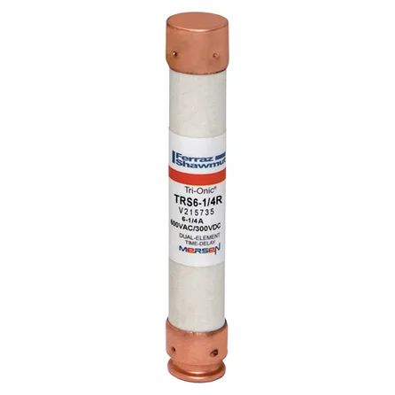 Mersen TRS6-1/4R | Fuse TRS-R - Class RK5 - Time-Delay 600VAC 600VDC 6.25A Ferrule Tri-Onic
