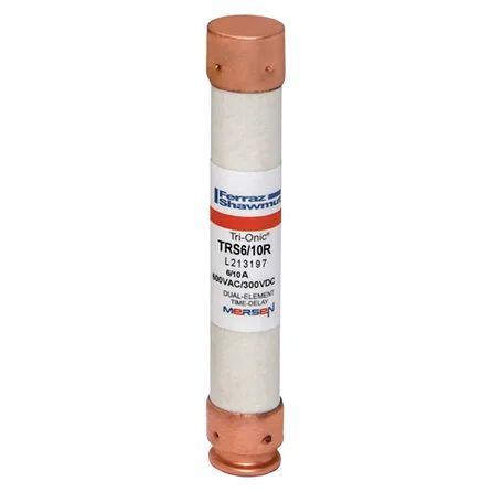 Mersen TRS6/10R | Fuse TRS-R - Class RK5 - Time-Delay 600VAC 600VDC 0.6A Ferrule Tri-Onic