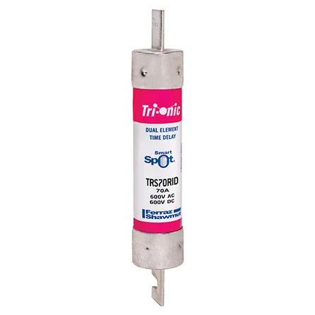 Mersen TRS70RID | Fuse TRS-R - Class RK5 - Time-Delay 600VAC 600VDC 70A Blade SmartSpot Tri-Onic