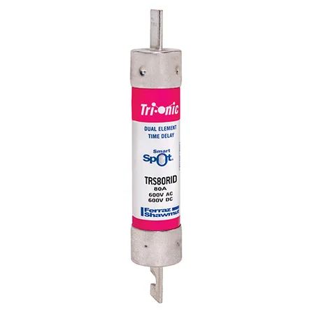 Mersen TRS80RID | Fuse TRS-R - Class RK5 - Time-Delay 600VAC 600VDC 80A Blade SmartSpot Tri-Onic