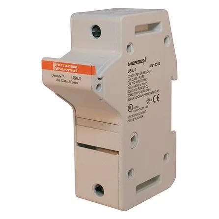 Mersen US6J1 | Fuse Holder UltraSafe™ 600VAC 600VDC Class J 60A 1-Pole Pressure Plate IP65