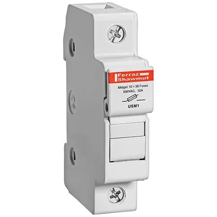 Mersen USM1 | Fuse Holder UltraSafe™ 800VAC 1000VDC Midget 30A 1-Pole Pressure Plate IP20