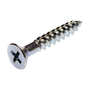 Metallics Inc JFWP17 | 8 x 1/2" Flat Head Phillips Wood Screw Steel Zinc, U/M 100