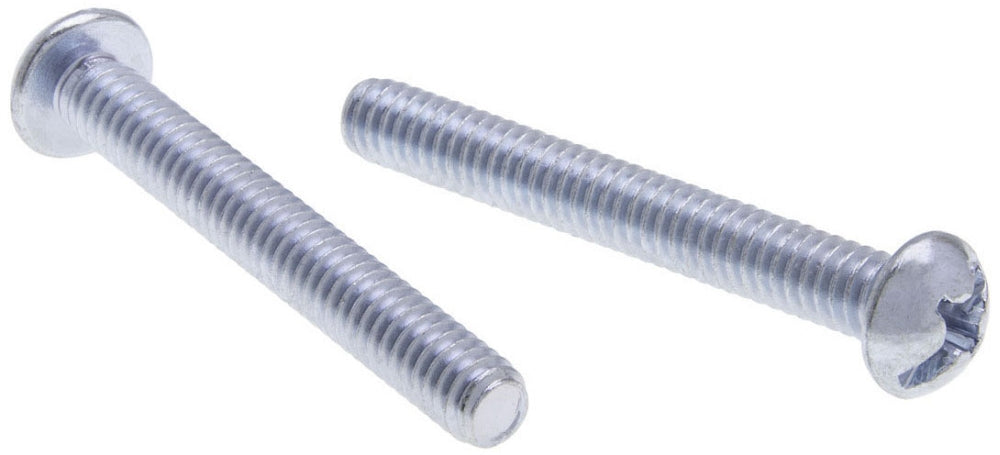 Metallics Inc JRM135 | Combo Machine Screw, Imperial, Round Head, Coarse Thread, Phillips/Slotted Drive, Steel