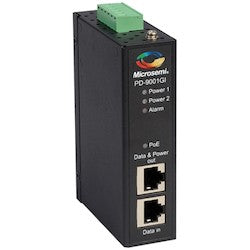Microchip PD-9001GI/DC | 1 Port 30W Industrial PoE Midspan