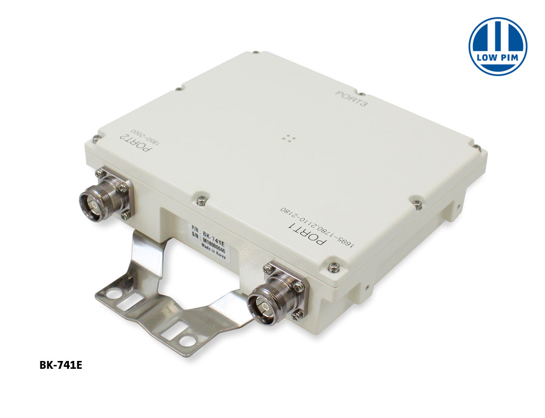 Microlab/FXR BK-741E | RF Diplexer, N-Type Female & 4.3-10 Female Ports, Epoxy Coated, Gray Finish, IP67