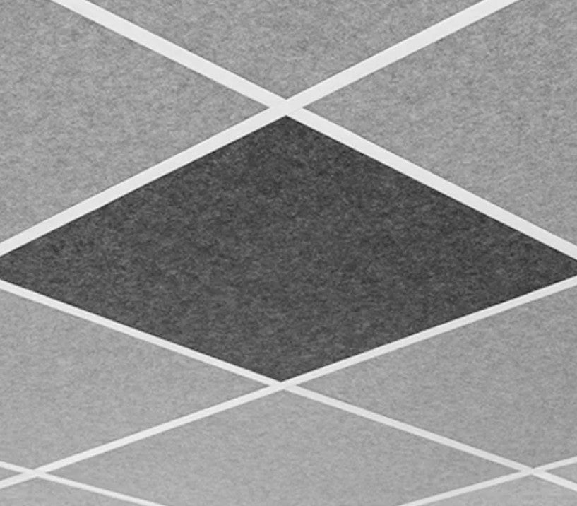 Middle Atlantic AUNV220DG1SLG | Nivo Acoustic Ceiling Tile with Flush Profile in Silver Gray, Flush, 15/16" Layin