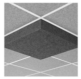 Middle Atlantic AUNV224DG1CHG | Nivo Acoustic Ceiling Tile with 4 inch Drop Profile in Charcoal Gray, 4 inch Drop, 15/16" Layin