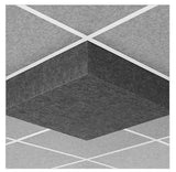 Middle Atlantic AUNV226DG1SLG | Nivo Acoustic Ceiling Tile with 6 inch Drop Profile in Silver Gray, 6 inch Drop, 15/16" Layin