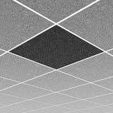 Middle Atlantic AUO22PLNG1SLG | Ori Acoustic Ceiling Tile in Silver Gray, Plain Profile, 15/16" Layin
