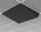 Middle Atlantic AUO22SS2G2CHG | Ori Acoustic Ceiling Tile in Charcoal Gray, Simple Slope 2, 9/16" Layin