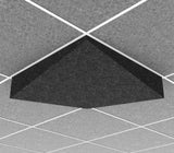 Middle Atlantic AUO22VY1G2CHG | Ori Acoustic Ceiling Tile in Charcoal Gray, Valley 1, 9/16" Layin