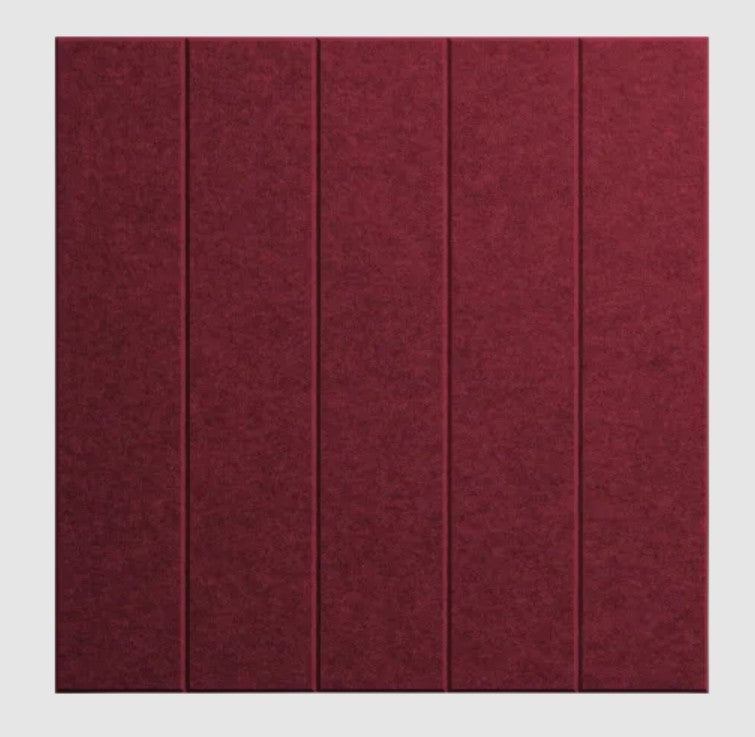 Middle Atlantic AUTT22SQWRLSMPB | TruTile Acoustic Wall Panel in Pure Black, Wide Rule
