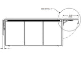Middle Atlantic C5-MFS31-HA5 | Side Flip-Up Shelf 31" Depth - Black