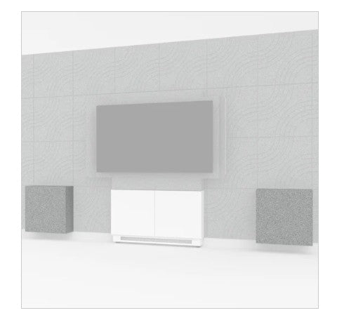 Middle Atlantic FMFWADAWP24SLG | Forum ADA-Compliant Wall Tiles in Silver Gray