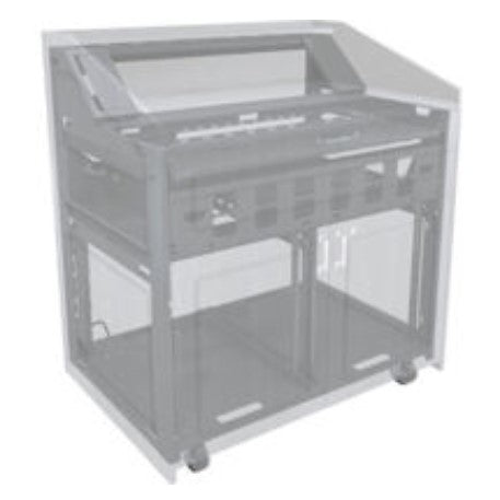 Middle Atlantic L5-FMHWS-23CB | L5 Series 23 Inch Wide Flat Millwork Drawings and Classic Bronze Hardware Kit