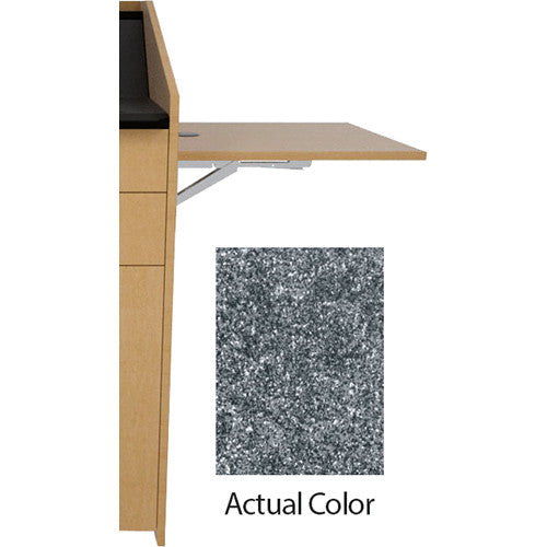 Middle Atlantic L5-FS-TGS | L5 Flip-Up Shelf for L5 Lecterns (Thermolaminate, Graystone)