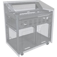 Middle Atlantic L5-TMHWS-33SN | L5 Series 33 Inch Wide Turret Millwork Drawings and Satin Nickel Hardware Kit