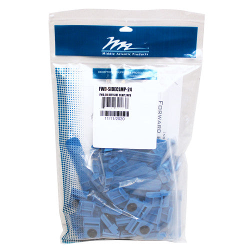 Middle Atlantic FWD-SIDECLMP-24 | Rack Accessories - Forward Sm Dev Side Clamp 24Pk