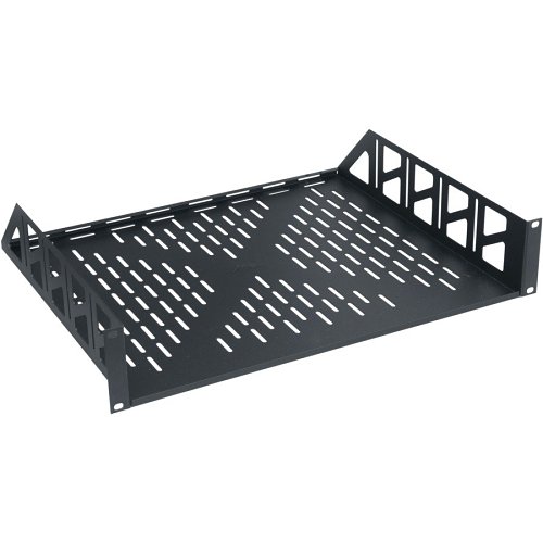 Middle Atlantic U2V4 | Utility Rackshelf, 2 RU, 14.75"D, Vented, 4 pc.