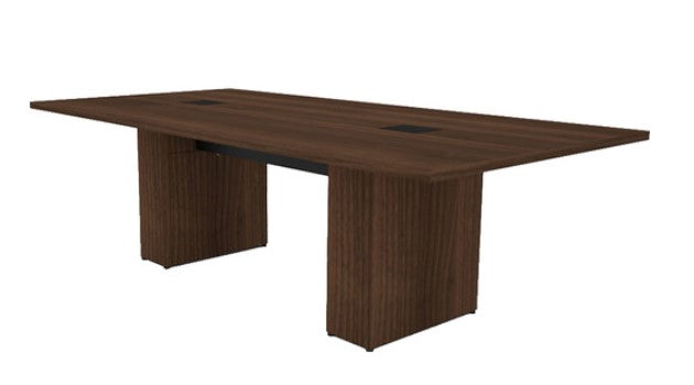 Middle Atlantic T5SDC1RSV07ZP001 | Conference Table, Sota Style 8', Sepia Walnut Veneer with Self Edge