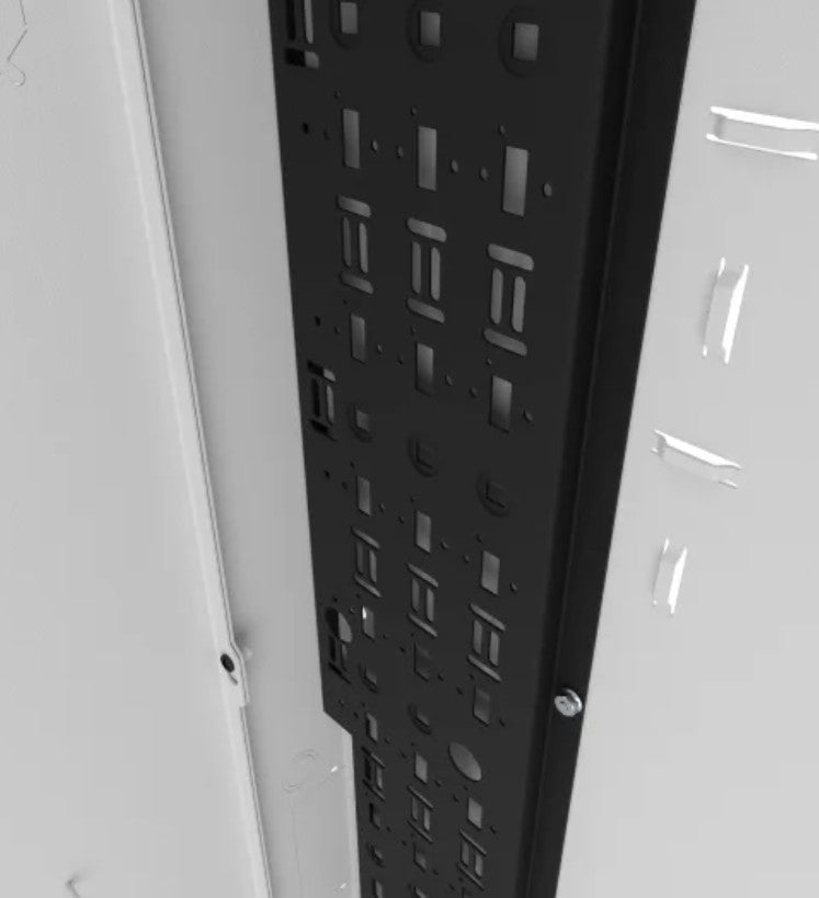 Middle Atlantic VWM-BPSD-3616-WT | VWM Series Split Door Back Pan 36" High 16" Deep White Finish